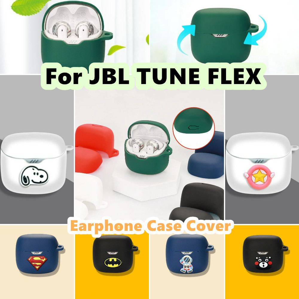 บูติกต้นฉบับสําหรับ Jbl TUNE FLEX Case Casing Soft Silicone Headphone Case Innovation Cartoon