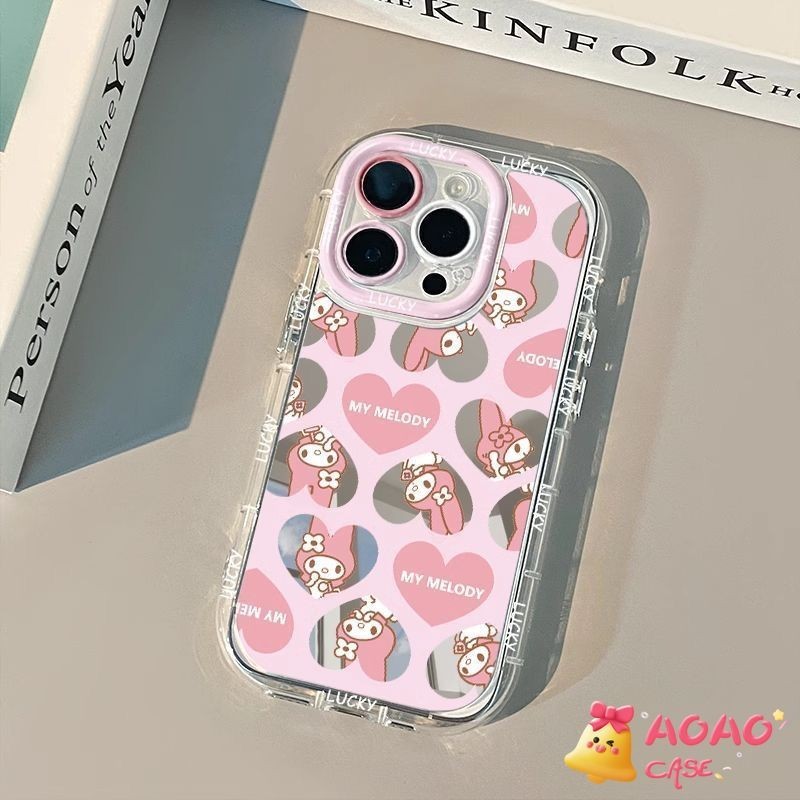 การ์ตูน Sanrio แสนหวาน เมโลดี้ซอฟท์ เคสไอโฟน 11 12 15 13 14 Pro Max 7Plus XR X XS Max 14 8 15 Plus SE 2020