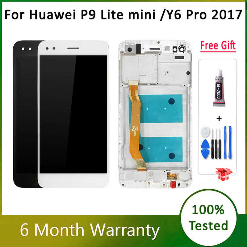 5.0" For Huawei P9 Lite mini LCD Display Touch Digitizer For Y6 Pro 2017 LCD Screen P9lite mini SL