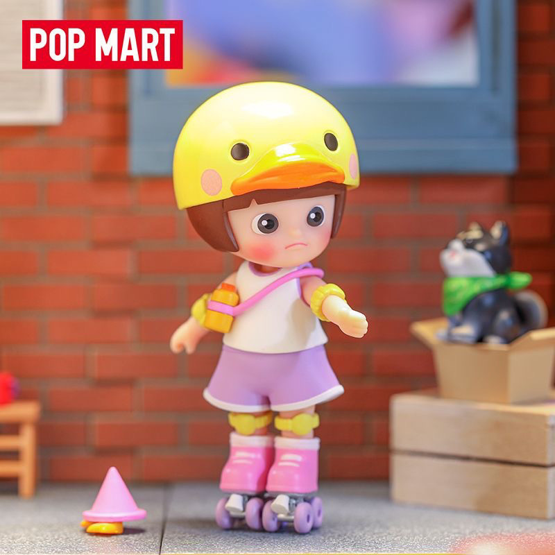 ของแท้ POPMART Sister Head Variety ตู้เสื้อผ้า Series Mystery Box อินเทรนด์รูปสาวของขวัญ