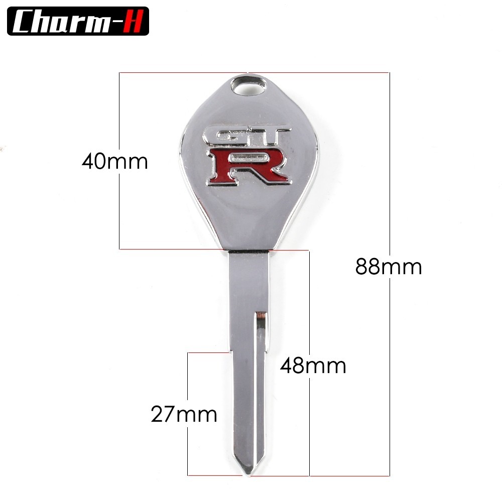 1 ชิ้นกุญแจโลหะผสมโลหะตัวอ่อนสําหรับ Honda GT R รถจักรยานยนต์ Storm Eye CB190R กุญแจรถจักรยานยนต์ตัวอ่อน Blank (รูปออลอินวัน)