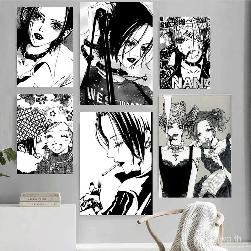 อะนิเมะ nana โปสเตอร์โฮมออฟฟิศผนังห้องนอนห้องนั่งเล่นห้องครัวตกแต่งภาพวาด2A4F