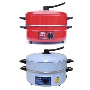 หม้ออเนกประสงค์ IMARFLEX อิมาร์เฟล็กซ์  กระทะไฟฟ้า รุ่น MP-16Q  สีแดง สีฟ้า กระทะไฟฟ้าอเนกประสงค์ MP