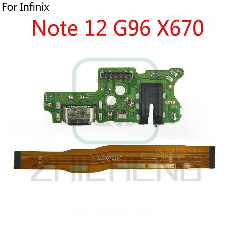 สําหรับ Infinix Note 12 G96 X670 แท่นชาร์จ USB พอร์ตตัวเชื่อมต่อเมนบอร์ดหลัก Flex Cable