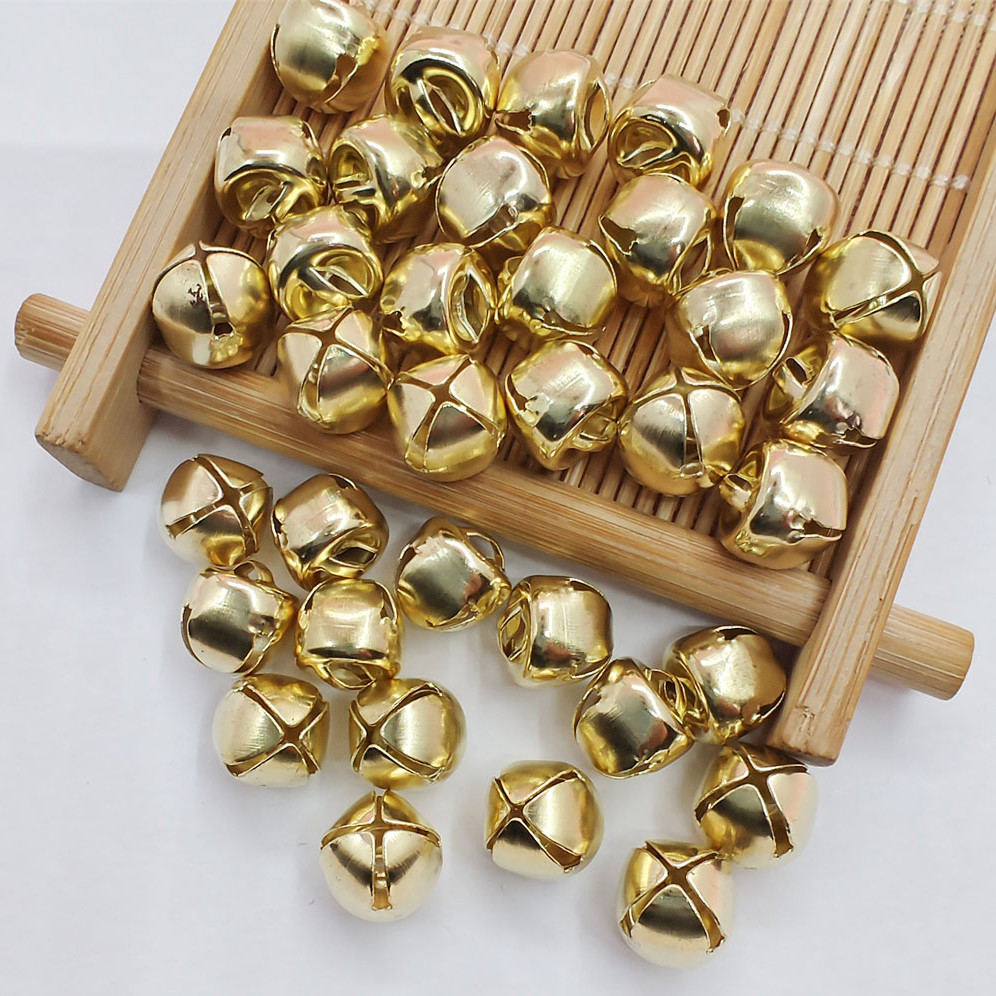 20-100pcs แฟชั่นคริสต์มาส Jingle Bells 6/8/10 มม.ลูกปัด DIY Craft อุปกรณ์เสริมตกแต่งงานแต่งงานสําหรับเครื่องประดับทํา