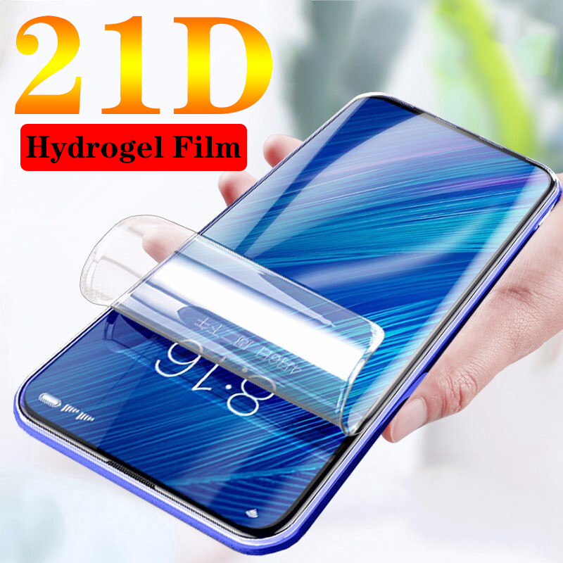 Oppoa33 OppoA17 OppoA2x OppoA1 21D Full Cover HD Clear Soft Hydrogelฟิล์มสําหรับOppo A1 Pro 5G A33 A