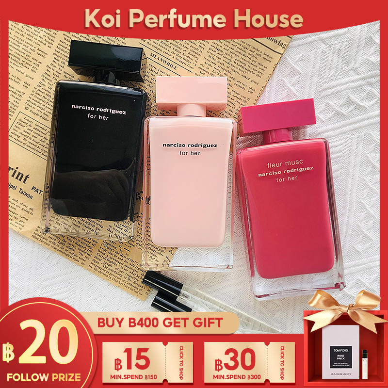 【 จัดส่งที่รวดเร็ว】Narciso Rodriguez For Her & For Her & Fleur Musc for Her EDP น้ําหอมแท้ 100% น้ําหอมจิ๋ว