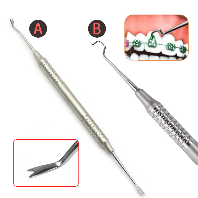 Dental Arch Wire Placer สแตนเลส Ligation แหวนแบ่งเป็นฟันแหวน Ligation Molding เครื่องมือทันตกรรม