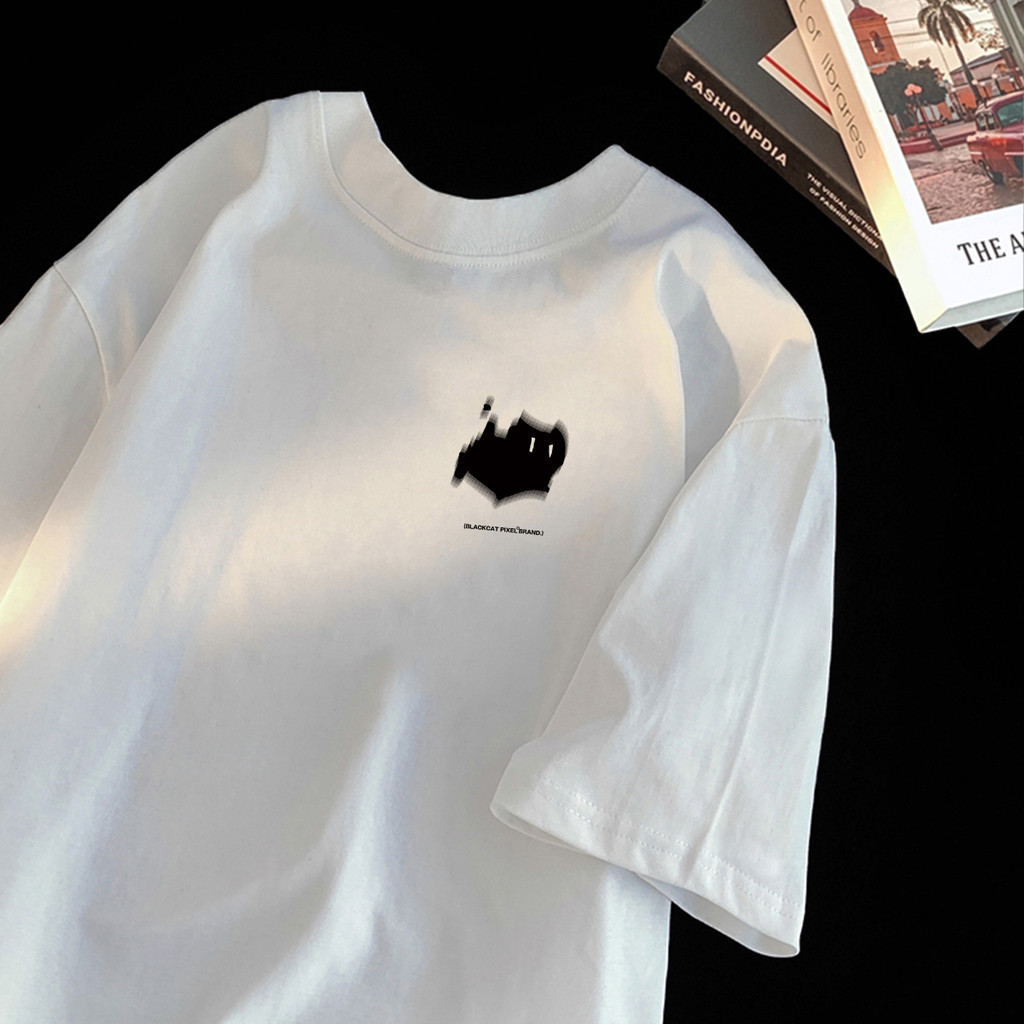 COD✅ (กรุงเทพจัดส่งสินค้า)BOOM Shopเสื้อยืด✨ลูกแมวการ์ตูนน่ารัก✨ผ้าคอตตอน100%✨ S-3XL