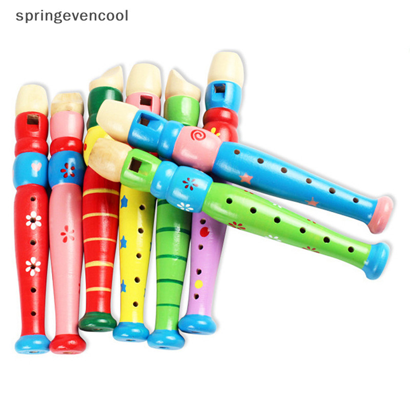Springevencool ขลุ่ยสั้นเสียงเด็ก Woodwind เครื่องดนตรีสําหรับทารกการเรียนรู้การศึกษา Springevencool