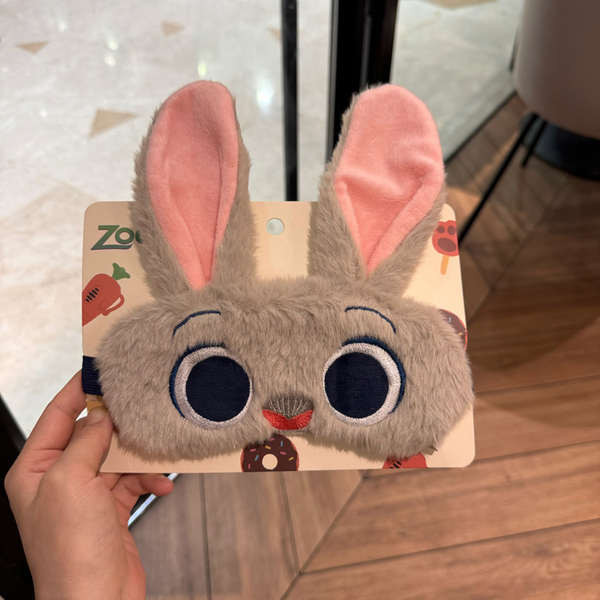 ผ้าปิดตานอน ผ้าปิดตา ดิสนีย์ของแท้ Zootopia Judinik Plush Eye Mask Blackout พักกลางวันนอนเด็กนักเรียนพิเศษ