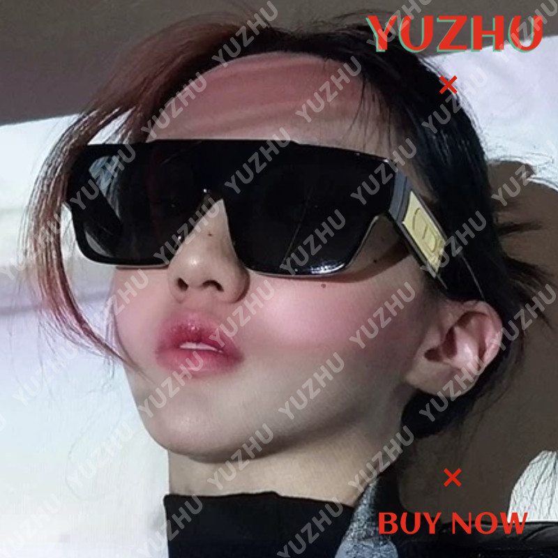 (YUZHU) Western Fashion แว่นกันแดดทรงสี่เหลี่ยมขนาดใหญ่แฟชั่นแว่นกันแดดวินเทจสําหรับผู้หญิง/ผู้ชาย