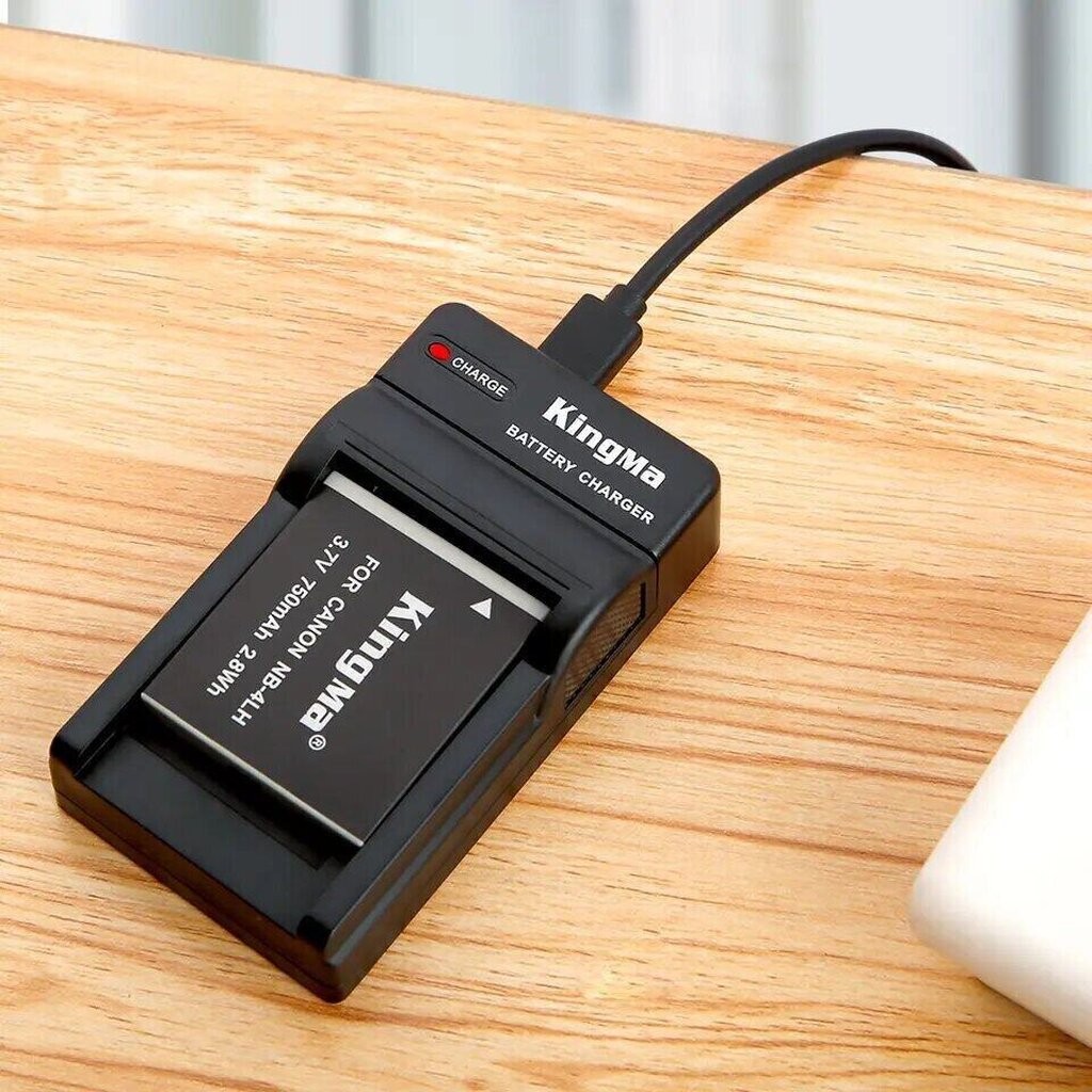 Kingma Canon (NB-6L, NB-6LH, NB-6) แบตกล้อง แท่นชาร์จ [รับประกัน 1 ปี]