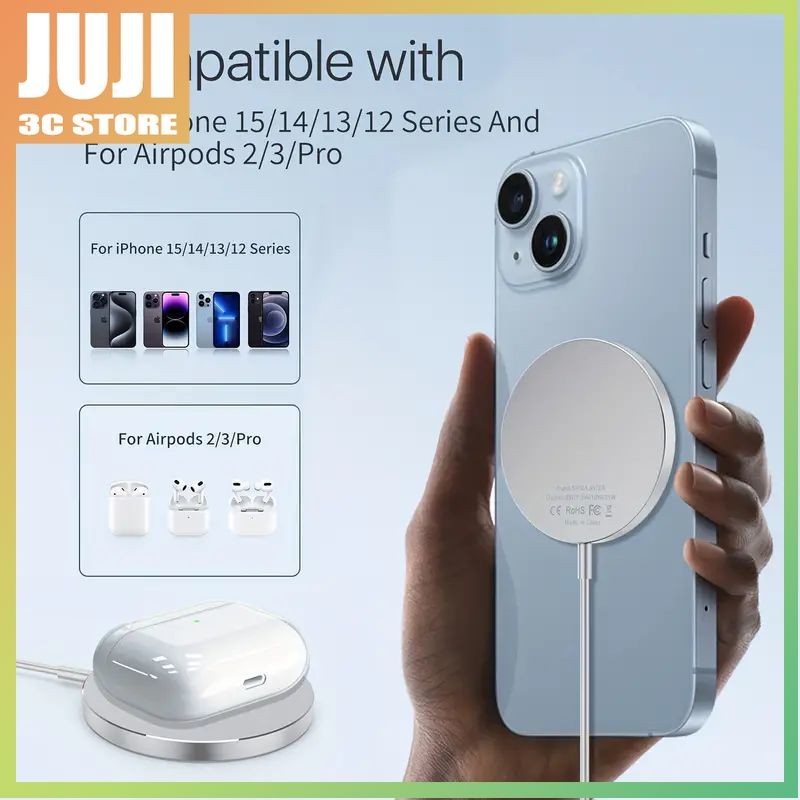 Magnetic Wireless Charger 20W Fast Wireless Charger,สําหรับIphone 15/14/13/12/11 Pro Max/Xr/Xsmax,สําหรับGalaxy S23/S22/S21/S20,สําหรับMate 60 Pro/50/40 Series,สําหรับ2/3