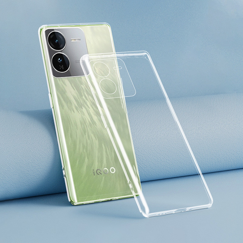 สูง Qualtiy Soft TPU เคสโทรศัพท์สําหรับ VIVO iQOO Z9 Turbo Z9X 5G Global ซิลิโคน Clear Ultra Thin ฝา