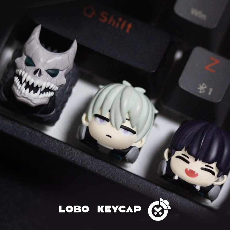 มอนสเตอร์เบอร์ 8!โปร่งแสง Ichikawa Leno Baoke Sojiro แป้นพิมพ์เครื่องกลปุ่มกดศิลปะเรซินที่ไม่ซ้ํากัน