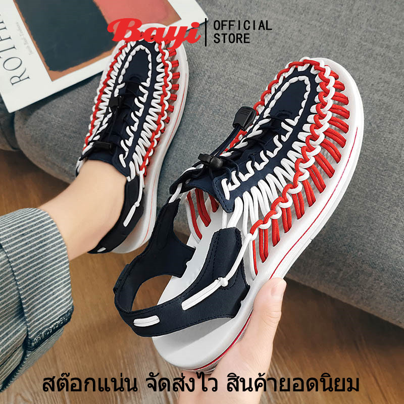 จัดส่งรวดเร็วราคาถูก】รองเท้าแตะเชือกสาน รัดส้น หลากหลายสไตล์ SIZE:35-44