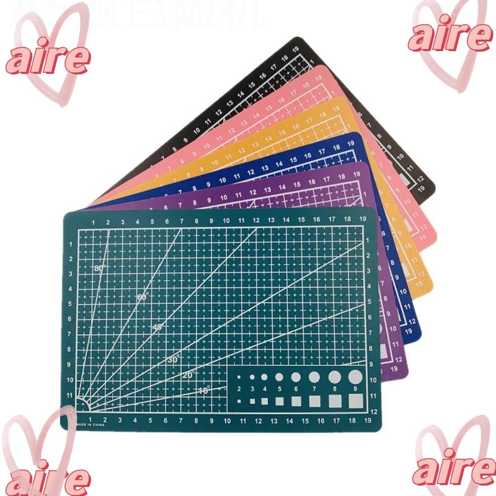 Aire1 แผ่นรองตัด, Patchwork เย็บแกะสลักเขียง,คู่มือหนังหัตถกรรมเครื่องมือ A3 A4 A5 PVC Workbench Pad บ้าน DIY