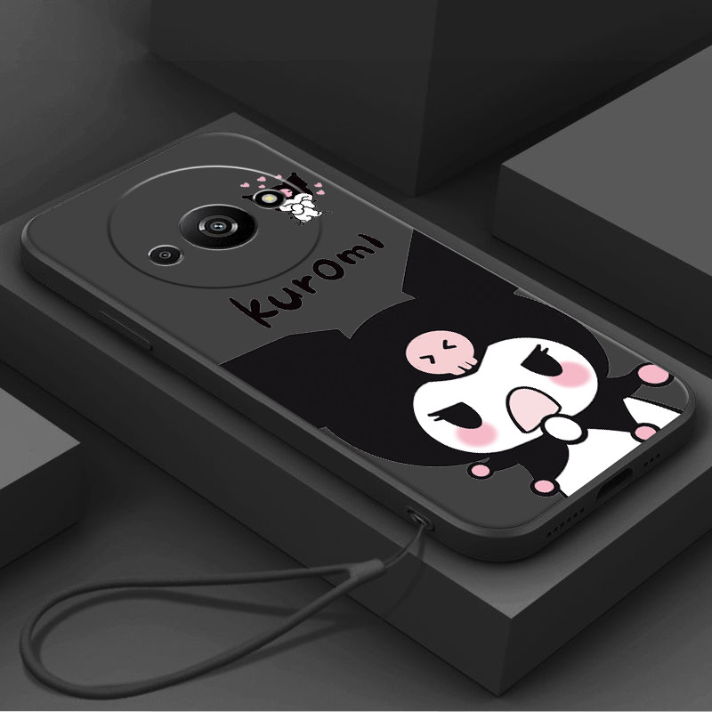 เคส Redmi A3 POCO C61 4G tpu Lanyard แฟชั่นซิลิโคนเคสโทรศัพท์มือถือแบบนิ่ม RXGS