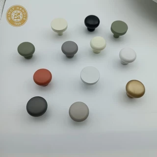 Morandi สีตู้จับลิ้นชักหลุมเดียวจับตู้เสื้อผ้าตู้รองเท้ามือจับประตูหน้าอกลิ้นชักลูกบิดห้องครัว Doorknobs ฮาร์ดแวร์
