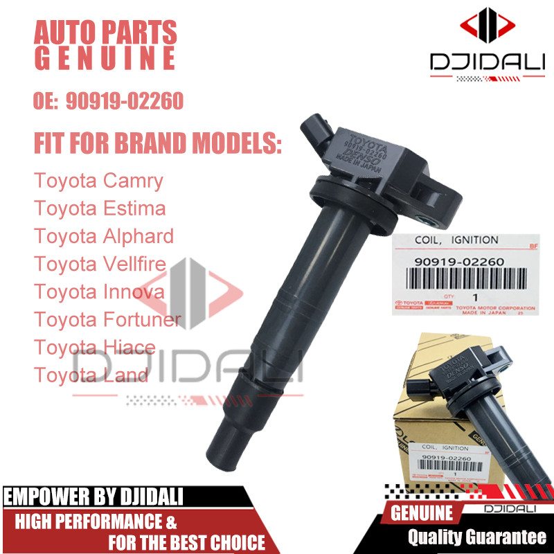 คอยล์จุดระเบิด 90919-02260 สําหรับ TOYOTA Vigo Innova Hiace FORTUNNER Camry ACV40 Hiace 4Runner Highlander Lexus (90919-02248)