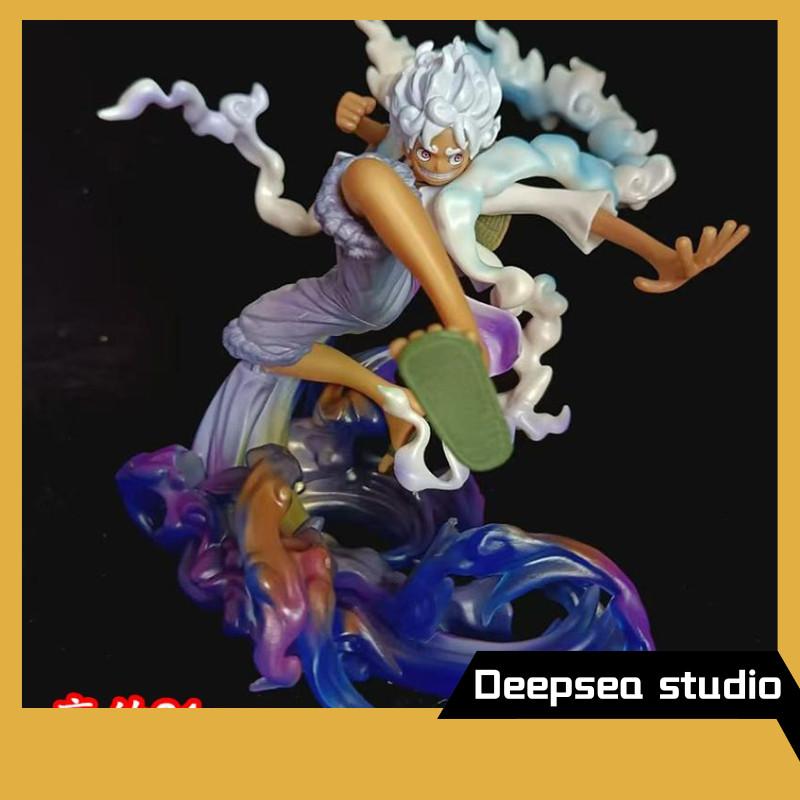 Deepsea studio [Quick delivery in stock]One Piece King of the Sea Five-Speed Nica Lufei Hand-Made Apollo Anime Peripheral Model Boxed Decoration Statue