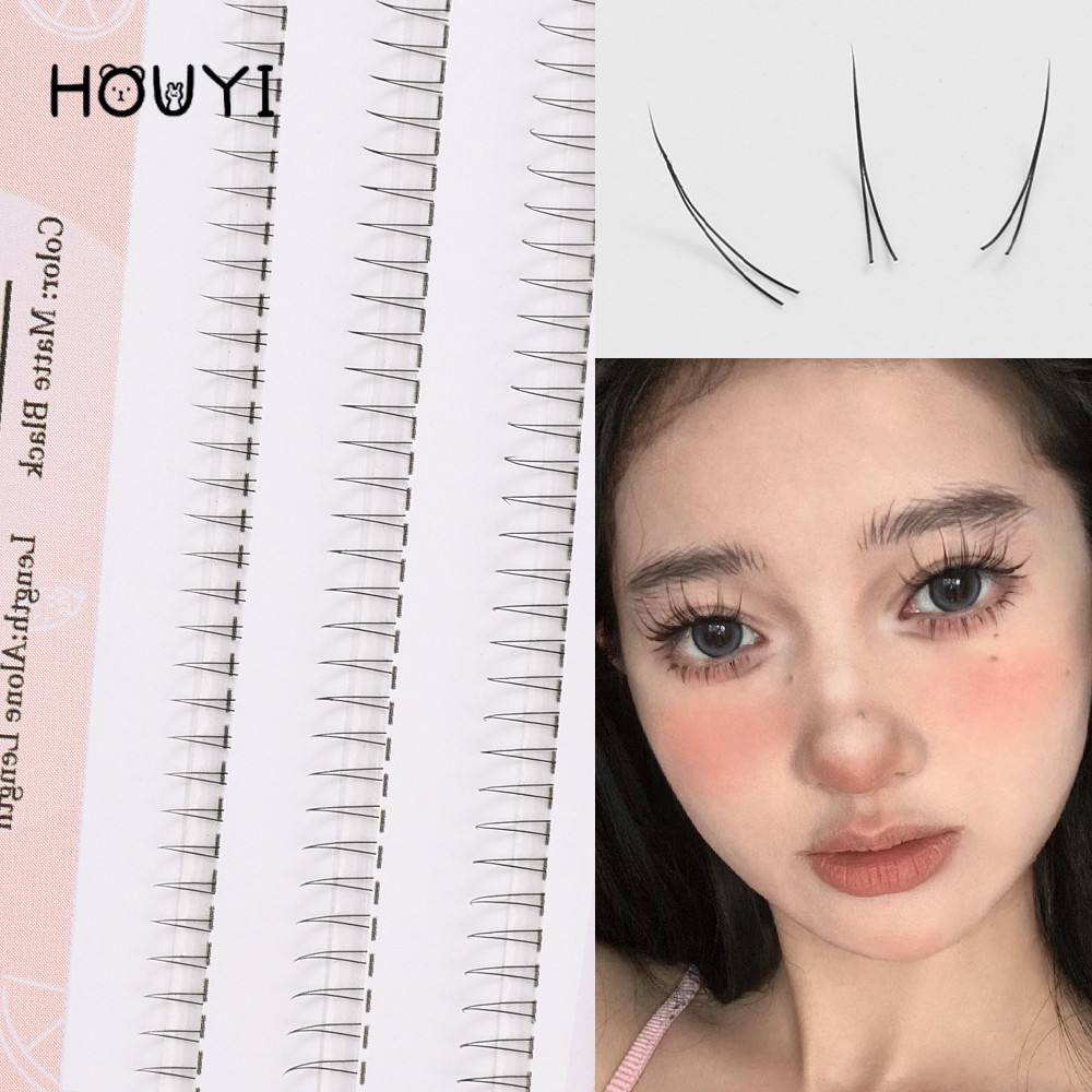 V Shape ภายใต้ขนตาล่าง - ขนตาปลอมการ์ตูนส่วนบุคคล - ขนตาล่างธรรมชาติแต่งหน้าตาเกาหลี