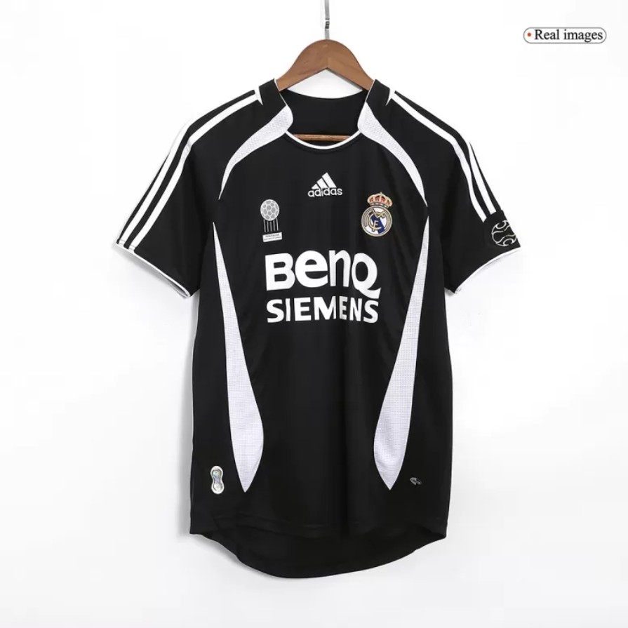 Retro Edition 06/07 เสื้อฟุตบอล Real Madrid Away S-2XL,สามารถเพิ่มชื่อและหมายเลขของคุณได้