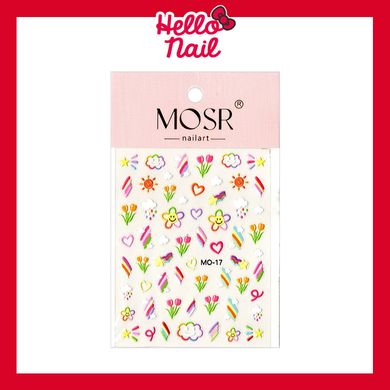 สติ๊กเกอร์ติดเล็บ 5D Flower ดอกไม้ แบบนูน สติ๊กเกอร์แต่งเล็บ Sticker อุปกรณ์ตกแต่งเล็บ