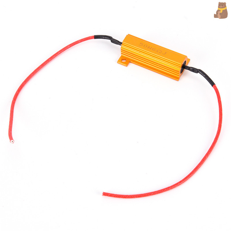 [TA] 50w 6 โอห์ม RX24 ตัวต้านทานโหลด Fix หลอดไฟ LED Fast Hyper Flash ไฟเลี้ยว Blink TH