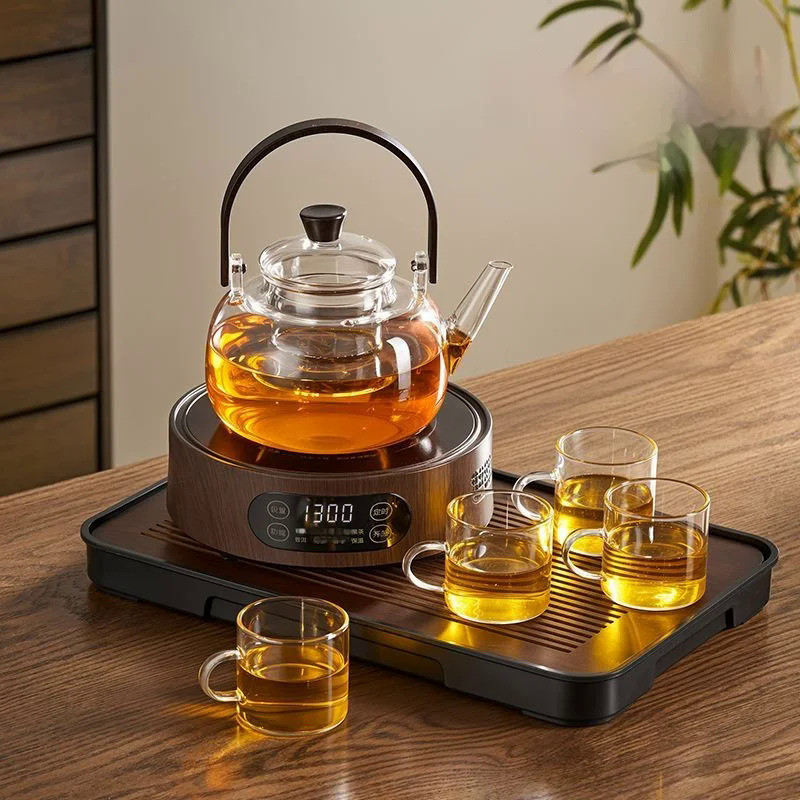 GIANXI Chinese Kung Fu Tea Pot Tea Set Boiling Tea Pot High Borosilicate Glass Open Flame Health Flo