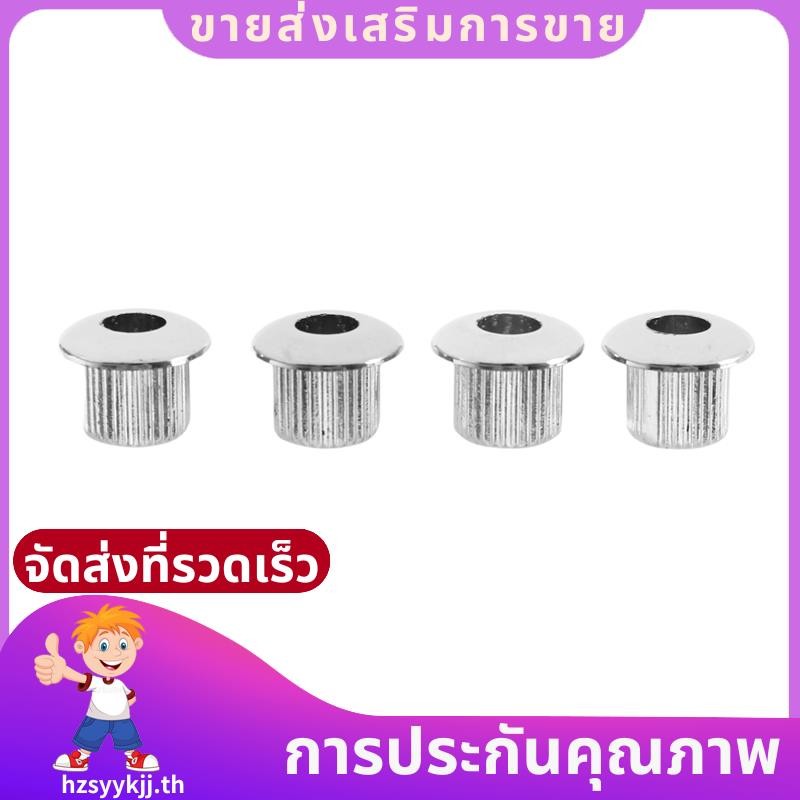 จูนเนอร์กีตาร์แปลง Bushings อะแดปเตอร์ Ferrules ชุบนิกเกิลพร้อมเปลือกพลาสติกที่ดีสําหรับ 10 มม. Peghead หลุมเงิน .hzsyykjth