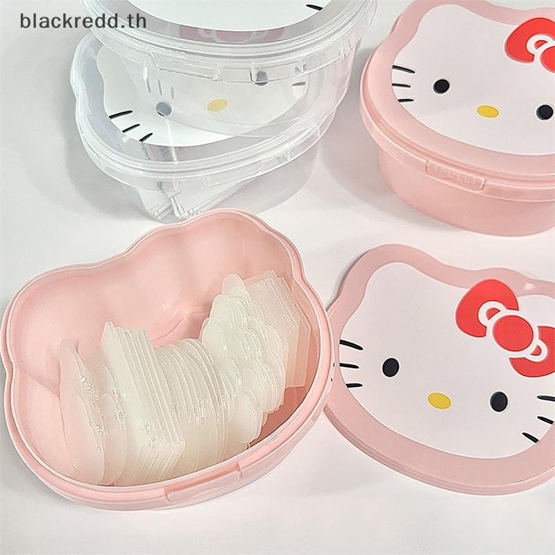 Bred ส้อมผลไม้โปร่งใส Kitty กล่องเก็บ Organizer กล่องเก็บพลาสติกคอนเทนเนอร์ปรับได้สําหรับเด็กส้อมผลไม้ Organizer กล่องแสดง.