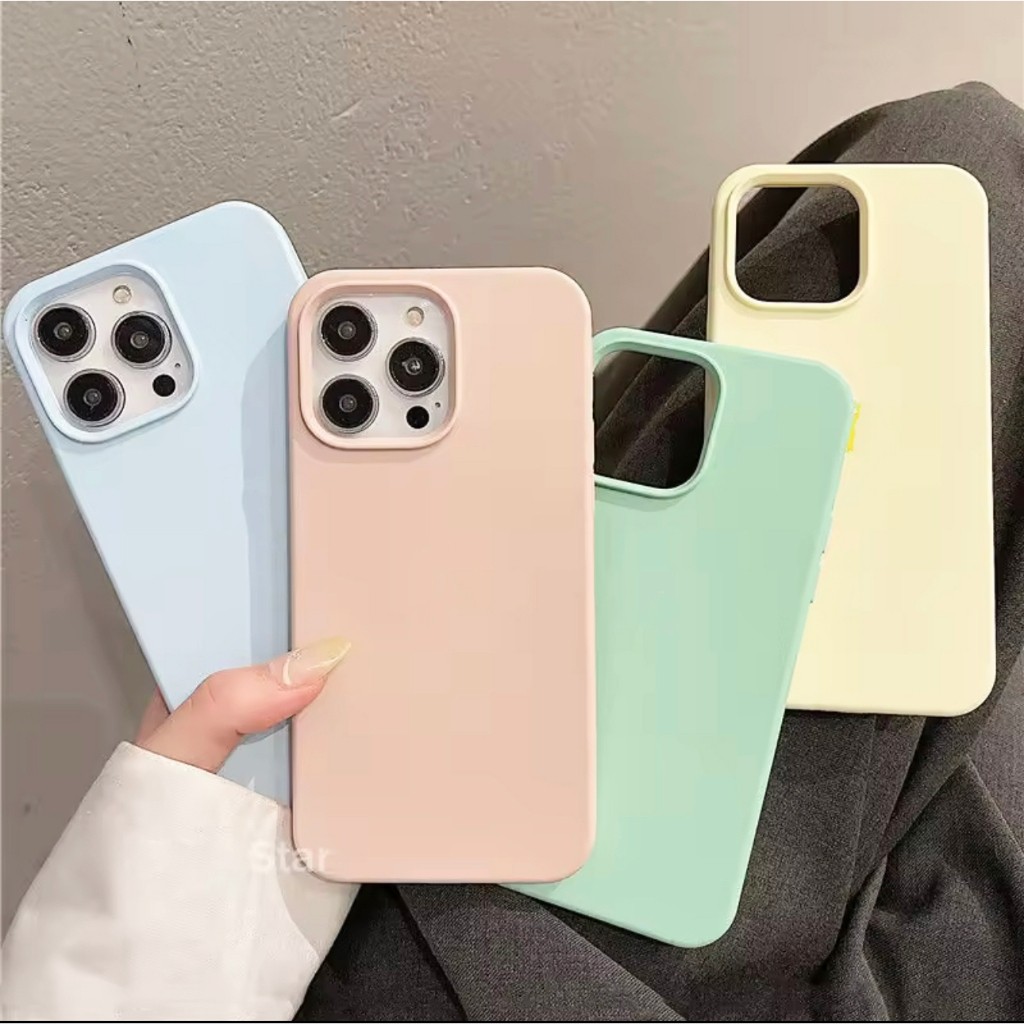 เคสกำมะหยี่ สำหลับ iPHONE 15 14 13 12 11 16 Pro Promax max 7 Plus XR เคสซิลิโคน กันเปื้อน บุกำมะหยี่ Silicone Cover Case
