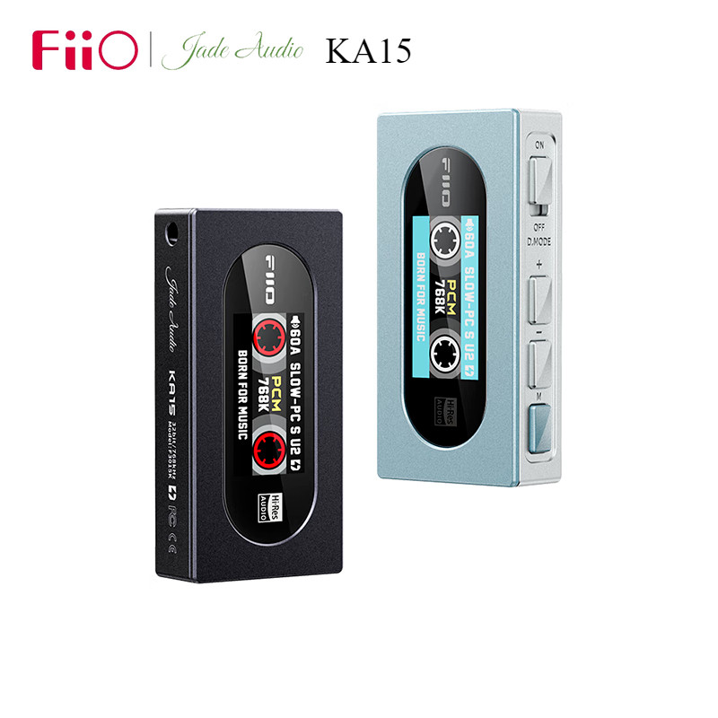 Fiio KA15 ถอดรหัสเครื่องขยายเสียงหูฟัง Hifi Balance 4.4 Power แบบพกพาขนาดเล็กอะแดปเตอร์หางสาย 560mW 