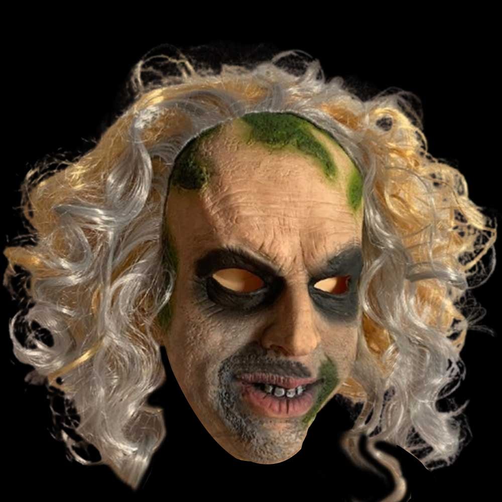 Beetle Juice Underworld Mage Latex Mask Halloween Horror Mask
