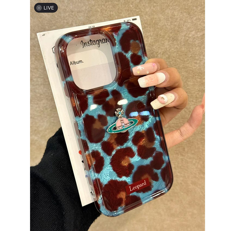 [G-Plus Studio] [iPhone16] เลเซอร์ลายเสือดาวสามมิติเหมาะสําหรับเคสโทรศัพท์ iPhone16promax 11/12/13/1
