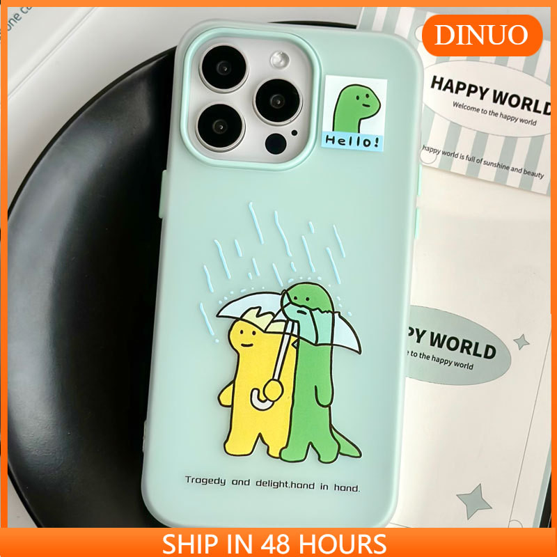 การ์ตูนผิวรู้สึกเคสโทรศัพท์เยลลี่เหมาะสําหรับ iphone16/15/14promax/13/12/11/XR/XS/X/XSMAX-DINUO