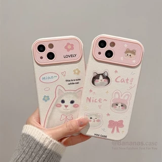 หมีน่ารักคู่เคสโทรศัพท์สําหรับiPhone 16 15 14 13 12 11 Pro Max X Xr XsMax 7 8 Plus SE2020