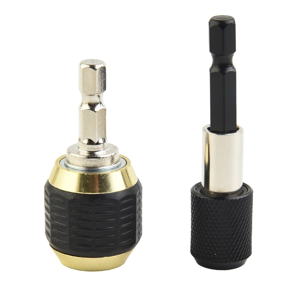 [LSAR] 2 ชิ้น Hex Shank 60 มิลลิเมตร Keyless เจาะ Chuck Driver เปลี่ยนอะแดปเตอร์แปลง