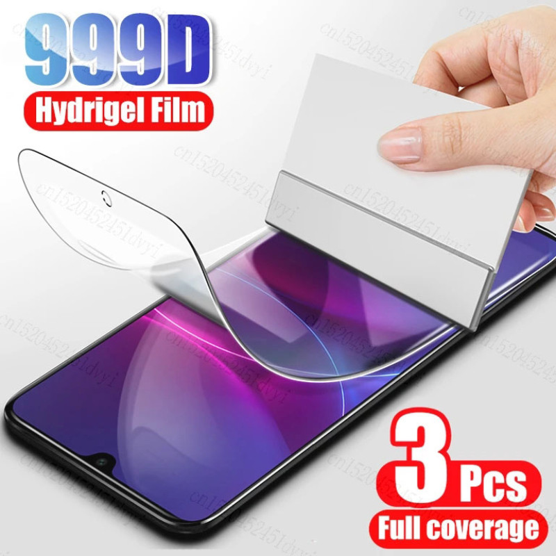 Huawei nova9 nova8 3 ชิ้น 999D HD Clear Soft Hydrogel ฟิล์มสําหรับ Huawei nova 9 8 7 6 5i 5 Pro SE เ