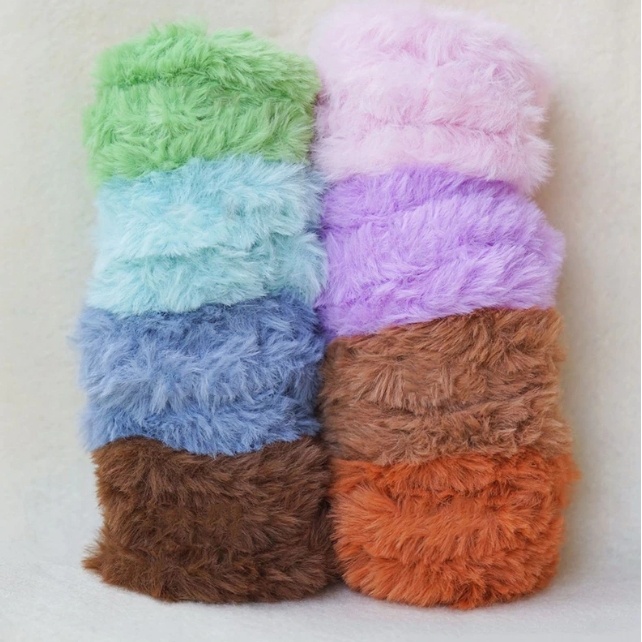 พร้อมส่ง ลวดกำมะหยี่ ของเล่นตุ๊กตากระต่ายขนปุยเทียม แฮนด์เมด DIY สําหรับตกแต่งบ้าน 1 ชิ้น