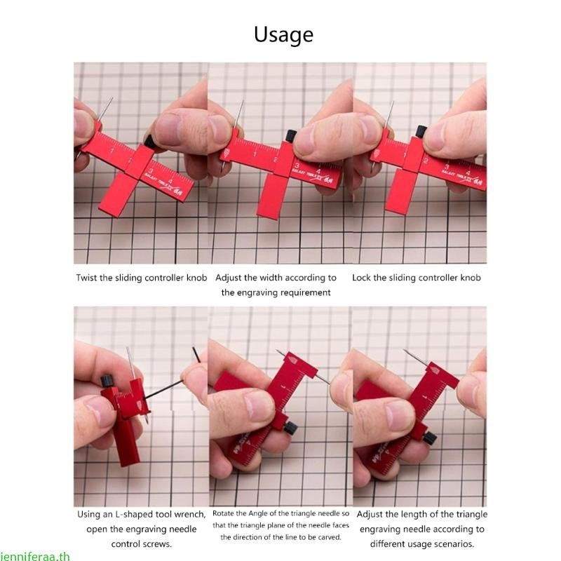 Jenniferaa Equidistant Parallel-Scribers Hobbys ตัดตะขอสําหรับจําลองรุ่น Diy Mini อุปกรณ์เสริมเครื่องมือรุ่น