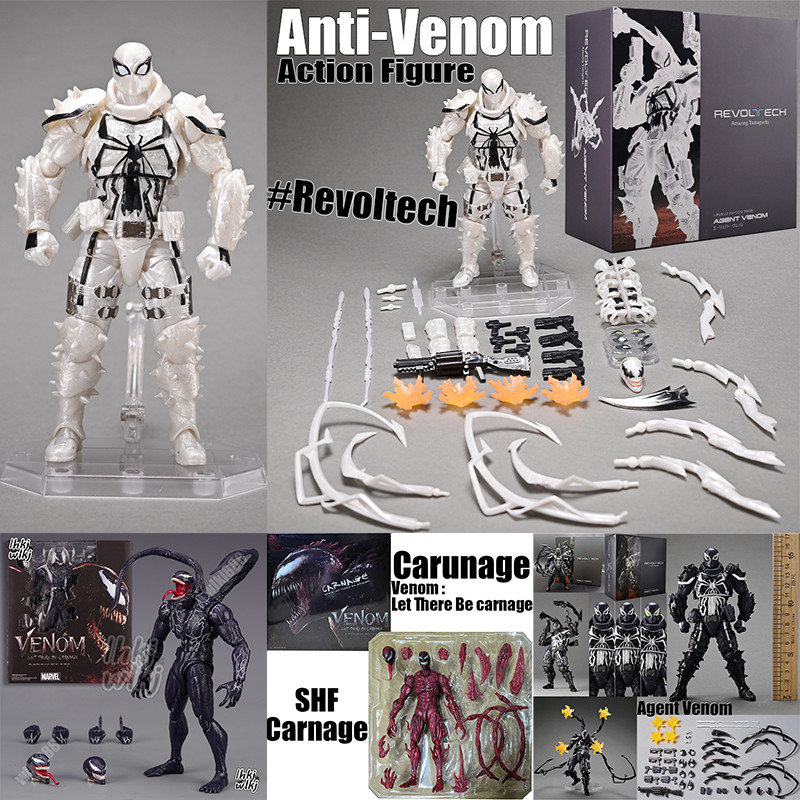 ใหม่ 2024 Venom: The Last Dance Anti Venom Action Figure Agent Venom Revoltech Venom : Let There Be 