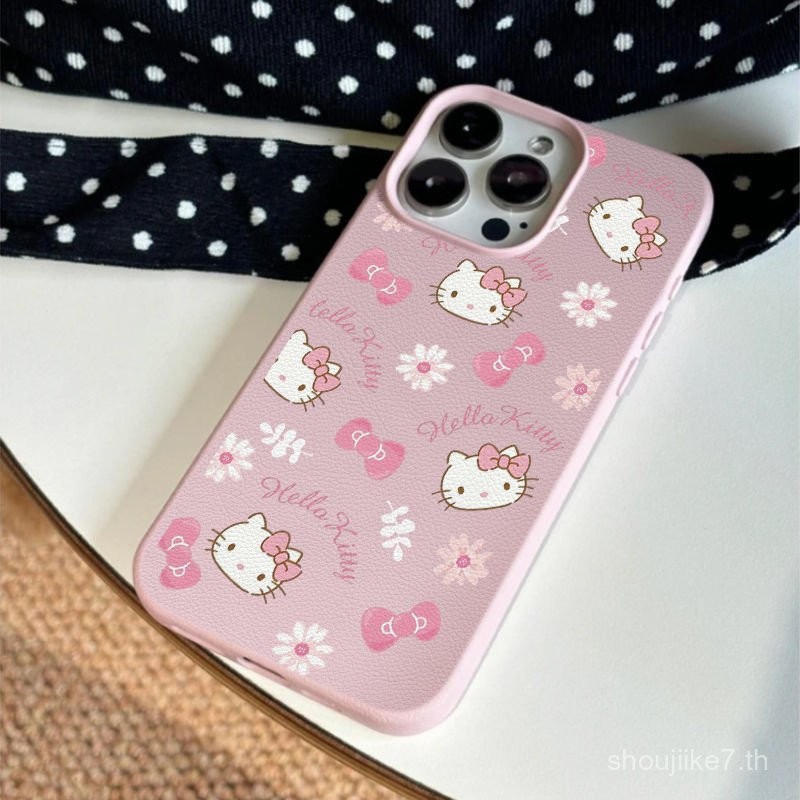 เคสมือถือแบบเต็มหน้าจอ Katie เหมาะสำหรับ iPhone 16/15เคสหนังนิ่ม12ลายหนัง11สำหรับ iphone14/13