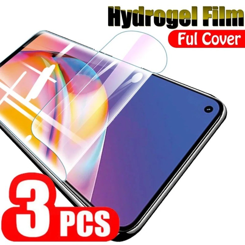 Oppo Reno9Pro Reno8Pro 3 ชิ้น 900D HD Clear Soft Hydrogel ฟิล์มสําหรับ Oppo Reno9 Reno8 Reno7 Reno6 
