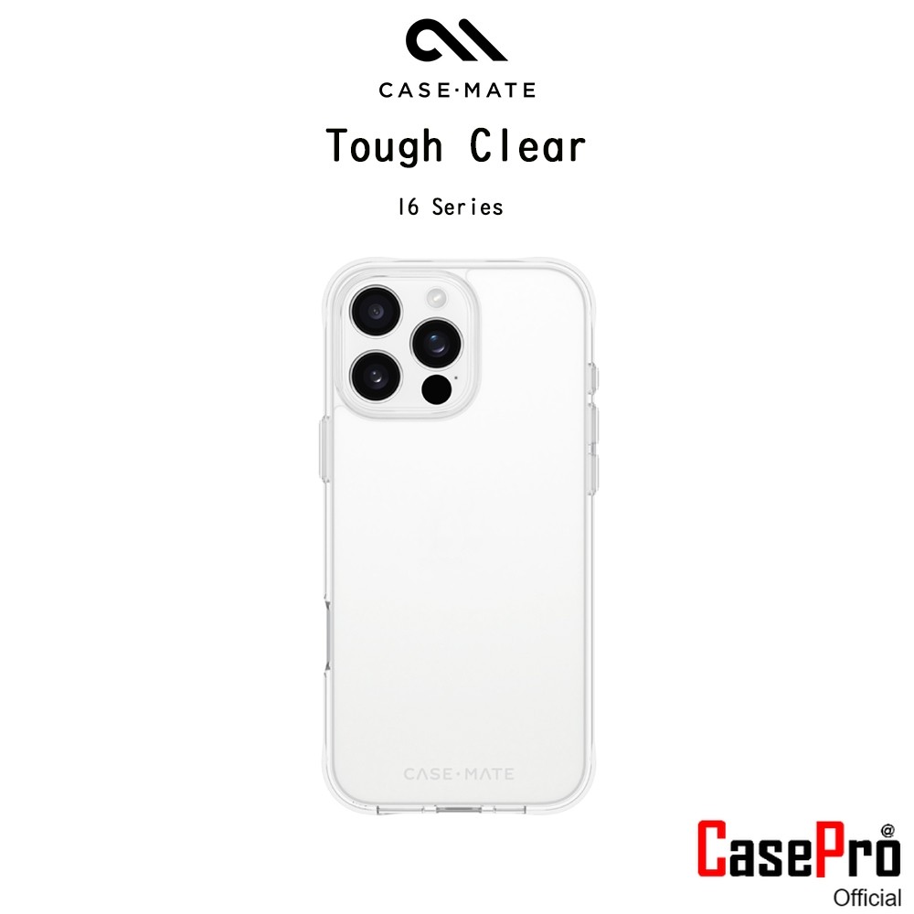 Case-Mate Tough Clear เคสใสกันกระแทกระดับ3.5เมตรเกรดพรีเมี่ยม เคสสำหรับ iPhone16/16Plus/16Pro/16Promax