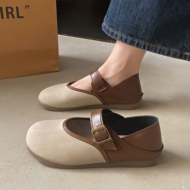 รองเท้า Mary Jane ที่ทันสมัย รองเท้าสลิปออนน้ําหนักเบาพื้นนุ่ม