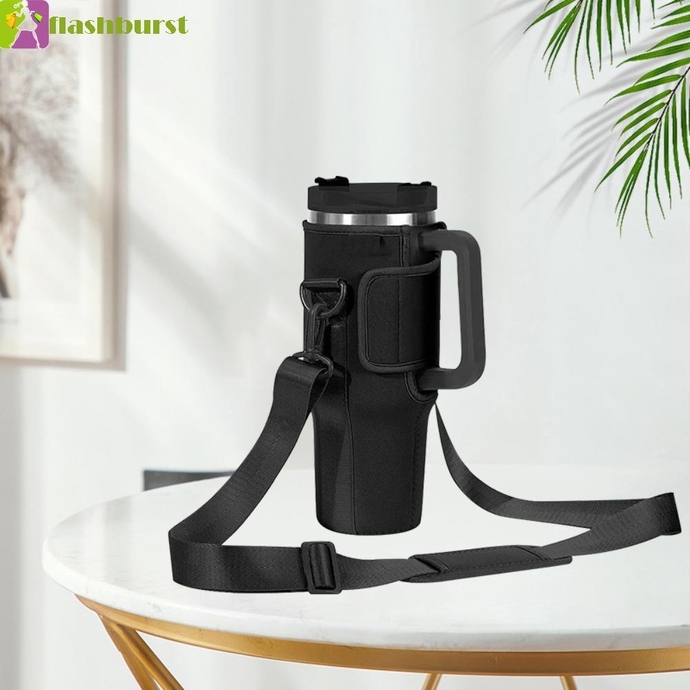 Flashburst 40 Oz Tumbler Bag, สายคล้องไหล่ปรับได้ Crossbody Thermos ถ้วยกระเป๋า, ถ้วย Neoprene แบบพกพาขวดน้ํา Carrier กระเป๋าแก้ว