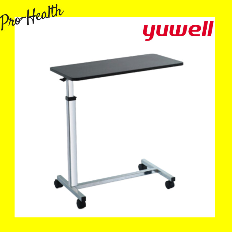 โต๊ะคร่อมเตียง Yuwell Over Bed Table โต๊ะอาหารอเนกประสงค์ ปรับความสูง ล้อล็อกได้ YU-610 [รับประกัน 1 ปี]